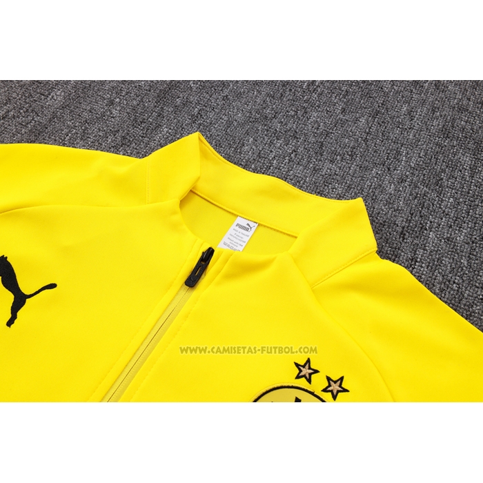 Chandal de Chaqueta del Borussia Dortmund 2023-2024 Amarillo